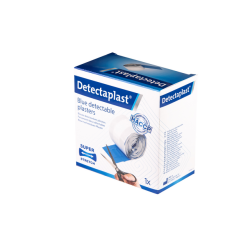 Pansement textile élastique Detectaplast bleu 6cmx5m