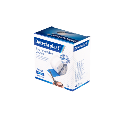 Pansement textile élastique Detectaplast bleu 6cmx5m