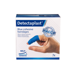 Bande cohésive Detectaplast bleu assorti 7 pièces