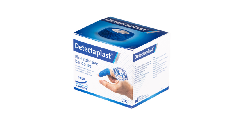 Bande cohésive bleu Detectaplast 2,5cmx4,5m 3 pièces