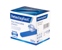 Pansement textile élastique Detectaplast bleu 19x72mm 100 pièces
