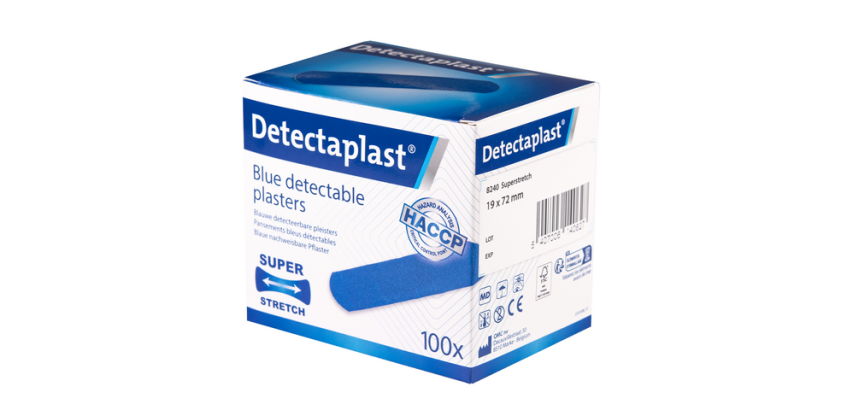 Pansement textile élastique Detectaplast bleu 19x72mm 100 pièces