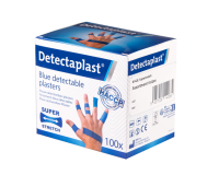 Elastische blauwe textielpleister Detectaplast assorti 100 stuks