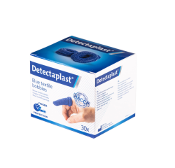 Doigtiers Detectaplast textile bleu 30 pièces