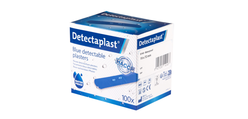 Waterproof blue dressing Detectaplast 19x72mm 100 pieces