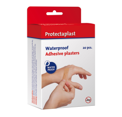Waterafstotende bruine pleisters Protectaplast assorti 20 stuks