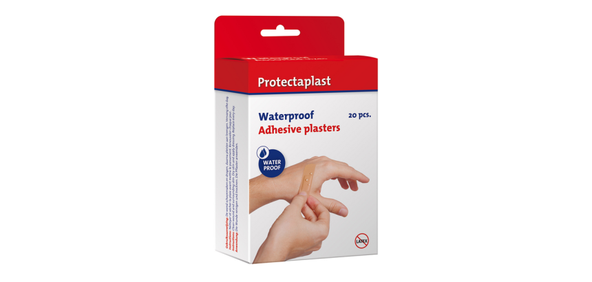 Waterafstotende bruine pleisters Protectaplast assorti 20 stuks