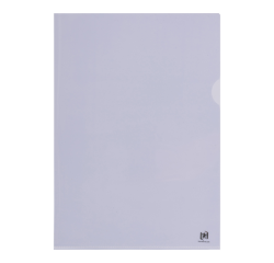 Pochette modèle L Oxford A4 PVC 140µ transparent 100 pièces