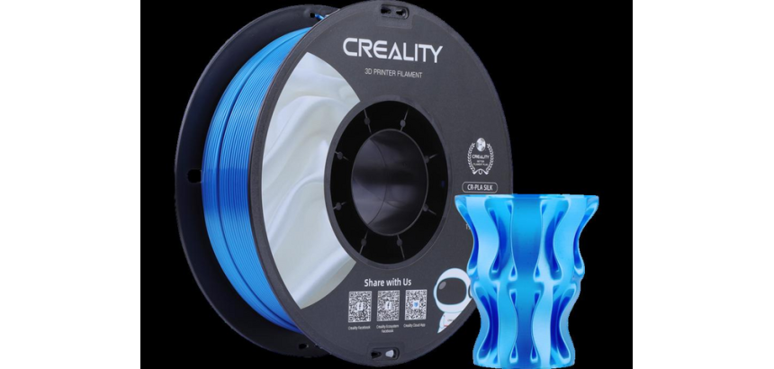 Filament 3D Creality PLA 1.75mm Silk bleu 1kg