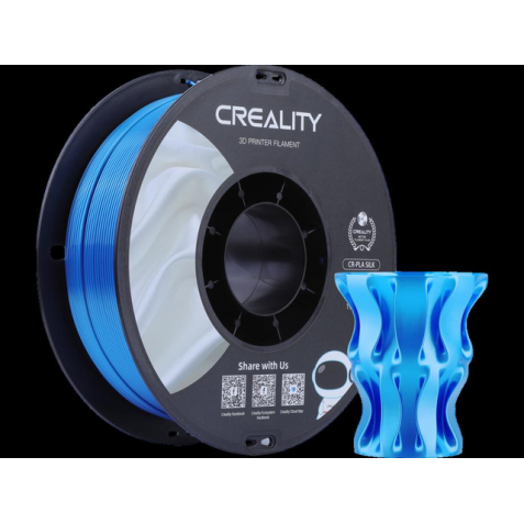 Filament 3D Creality PLA 1.75mm Silk bleu 1kg