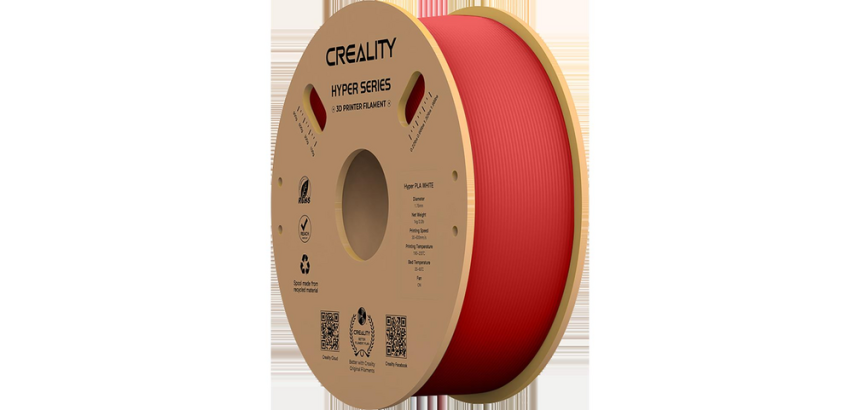 Filament 3D Creality Hyper PLA 1.75mm rouge 1kg