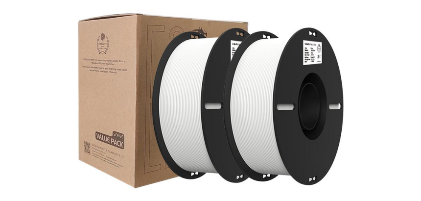 Filament 3D Creality PLA+ 1.75mm blanc 2x 1kg