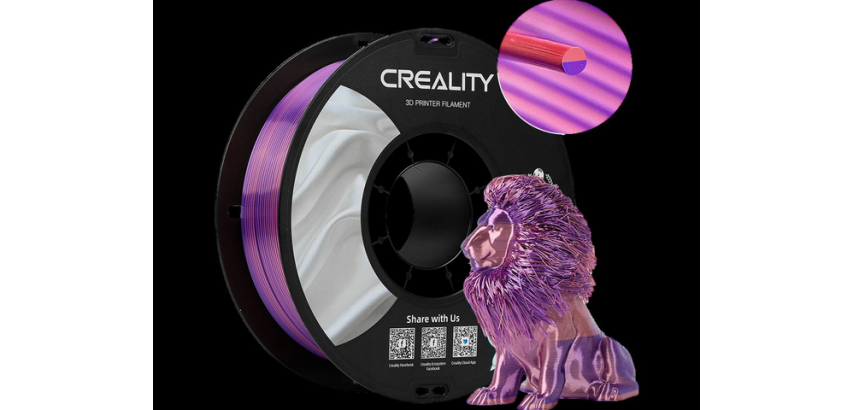 Filament 3D Creality PLA 1.75mm Silk rose violet 1kg