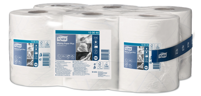 Tork Wischtuchpapier M2 Plus Premium 130044 2-lagig 125m weiß