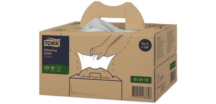 Reinigingsdoek Tork W7 Premium dispenserdoos 1-laags 210 vel wit 510172