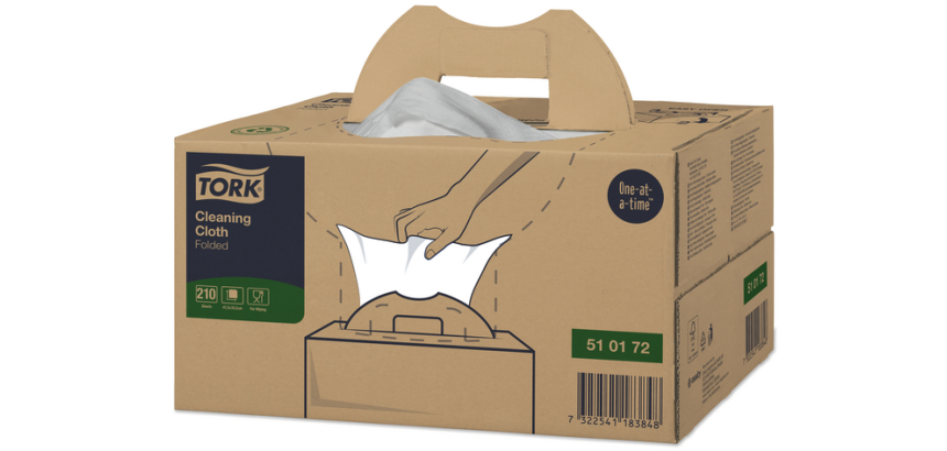 Reinigingsdoek Tork W7 Premium dispenserdoos 1-laags 210 vel wit 510172