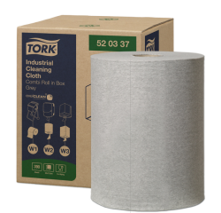 Reinigingsdoek Tork W1-W2-W3 Premium Industrial 1-laags 390 vel grijs 520337