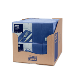 Serviette Tork Advanced 477421 2 épaisseurs pli 1/8 328x325mm bleu foncé 200 pièces