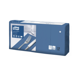 Lunchservet Tork Advanced 1/8 vouw 2-laags 328x325mm 200 vel donkerblauw 477421