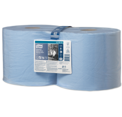 Papier d'essuyage Tork W2 Heavy-Duty Industrial Premium 130081 3 épaisseurs 350 feuilles bleu
