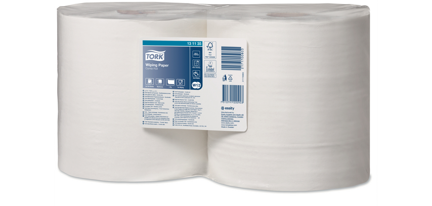 Tork W2 Advanced 131135 Wiping Paper 1 ply 1150 sheets white