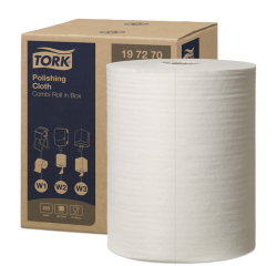 Chiffon de polissage Tork W1-W2-W3 Premium 197270 1 épaisseur blanc 450 feuilles