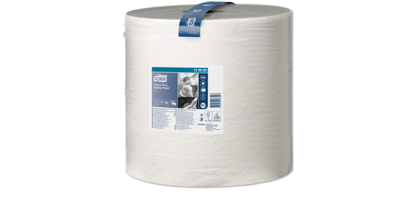 Tork W1 Heavy-Duty Premium Wiping Paper 130060 2-ply 1000 sheets white