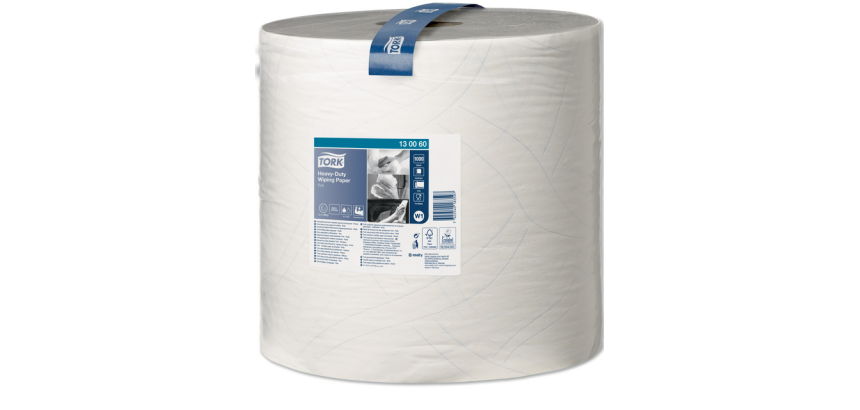 Tork W1 Heavy-Duty Premium Wiping Paper 130060 2-ply 1000 sheets white