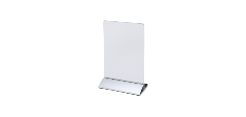 IEZZY A5 Portrait Menu Holder with Aluminum Base