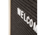 Tableau à lettres IEZZY 30x30cm bois naturel