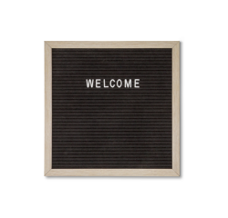 Letterbord IEZZY 30x30cm naturel hout