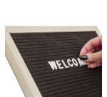 Tableau à lettres IEZZY 30x30cm bois naturel