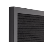 IEZZY Letter Board 30x30cm Black Wood