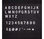 IEZZY Letter Board 30x30cm Black Wood