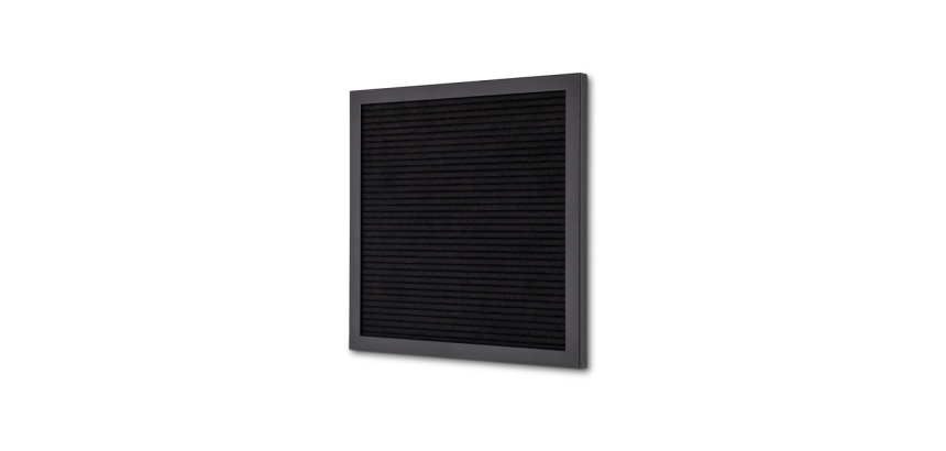 IEZZY Letter Board 30x30cm Black Wood