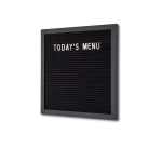 IEZZY Letter Board 30x30cm Black Wood