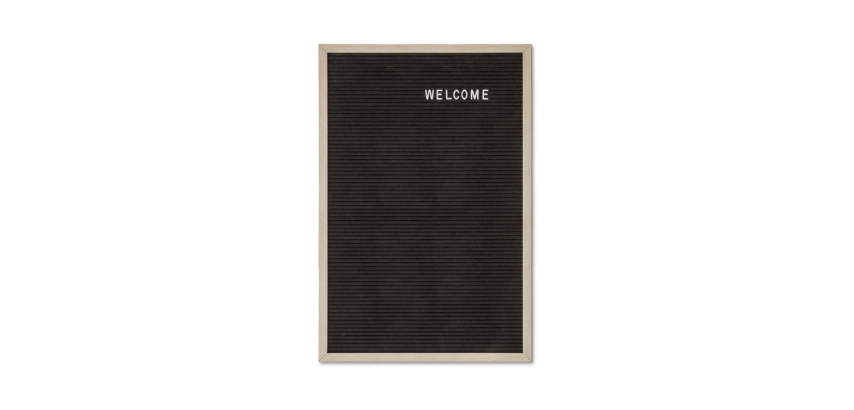 IEZZY Buchstabentafel 40x60cm Naturholz