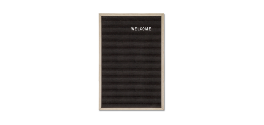 Tableau à lettres IEZZY 40x60cm bois naturel