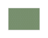 Placemat IEZZY hexagon groen 6 stuks
