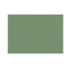 Placemat IEZZY hexagon groen 6 stuks