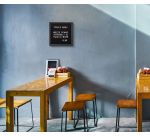 Tableau à lettres IEZZY 40x60cm bois noir