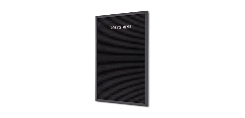 Tableau à lettres IEZZY 40x60cm bois noir