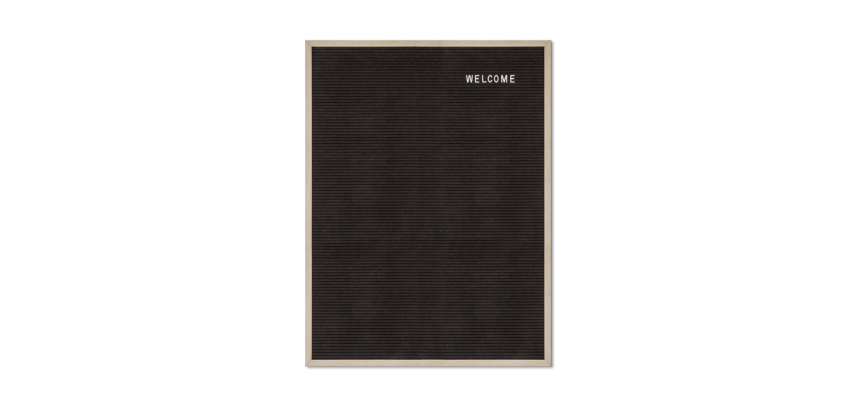 IEZZY Letter Board 60x80cm Natural Wood