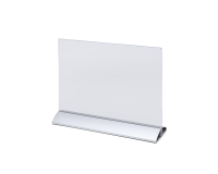 Menukaarthouder IEZZY liggend A4 aluminium voet