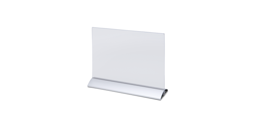 Porte-carte menu IEZZY A4 paysage socle alu