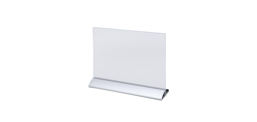 IEZZY A4 Landscape Menu Card Holder Aluminum Base