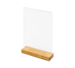 Porte-menu de table IEZZY A4 socle bois