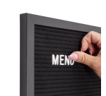 Tableau à lettres IEZZY 60x80cm bois noir