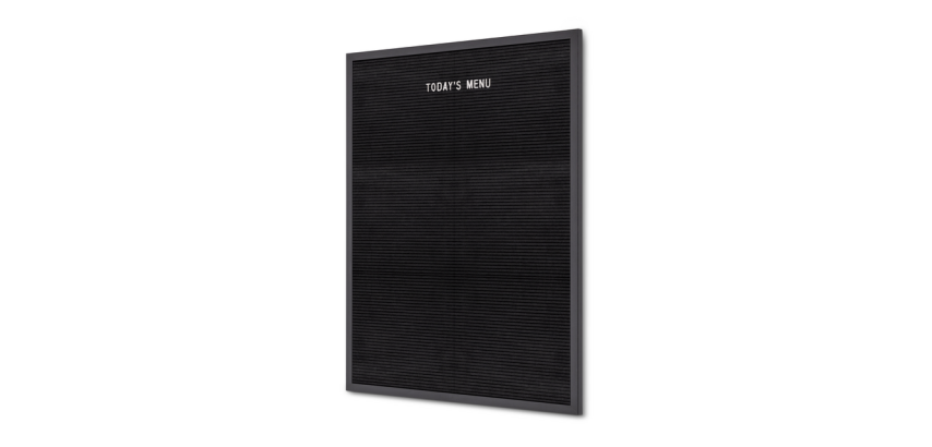 IEZZY Letter Board 60x80cm Black Wood