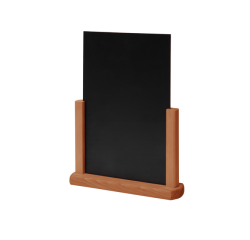 Tafelkrijtbord IEZZY A5 lichtbruin hout